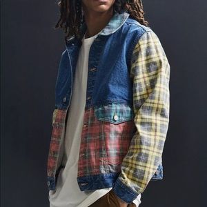 70s Style Multi Coror Denim Jacket